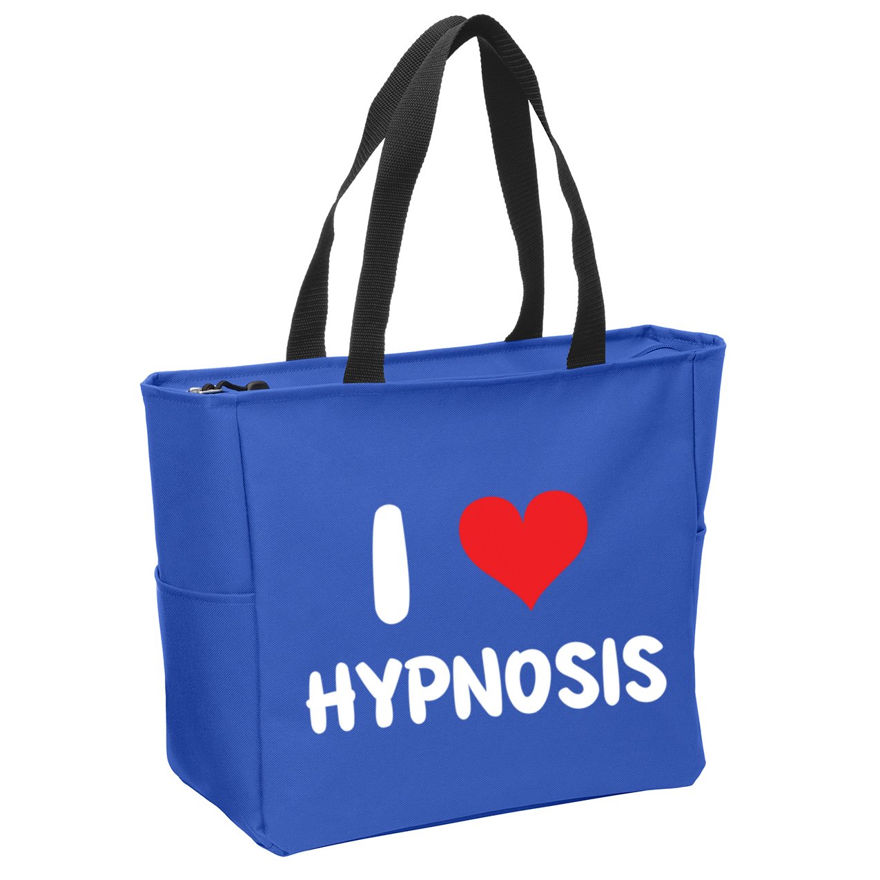 I Love Hypnosis Heart Consciousness Gift Zip Tote Bag