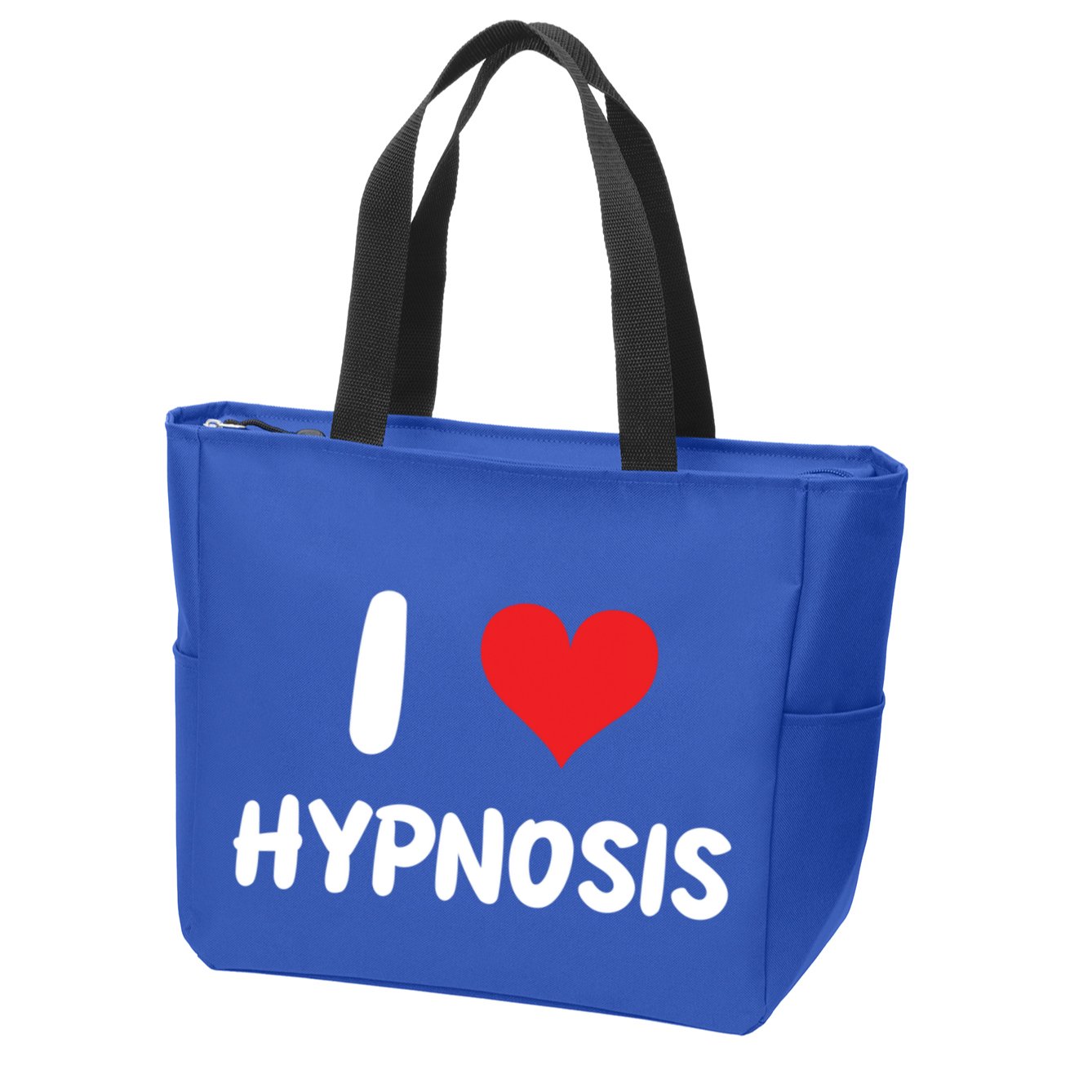 I Love Hypnosis Heart Consciousness Gift Zip Tote Bag