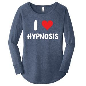 I Love Hypnosis Heart Consciousness Gift Women's Perfect Tri Tunic Long Sleeve Shirt