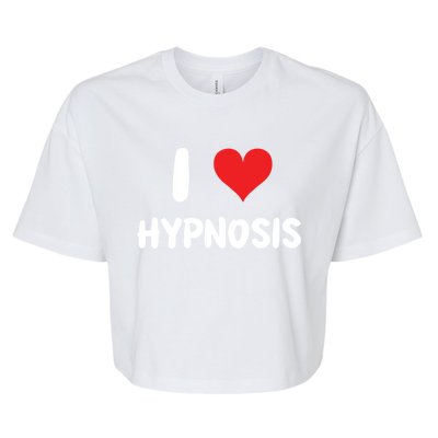 I Love Hypnosis Heart Consciousness Gift Bella+Canvas Jersey Crop Tee