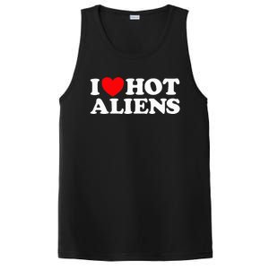 I Love Hot Aliens Funny Extraterrestrial Scifi Et Space Ufo PosiCharge Competitor Tank