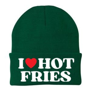 I Love Hot Fries Moms Dads Favorite National Fries Day Meaningful Gift Knit Cap Winter Beanie