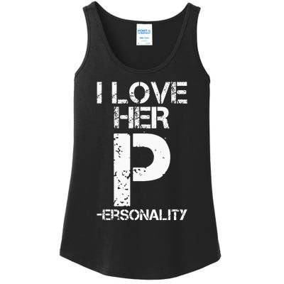 I Love His D I Love Her P Couples Matching Valentines Day Ladies Essential Tank