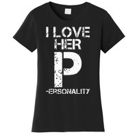 I Love His D I Love Her P Couples Matching Valentines Day Women's T-Shirt