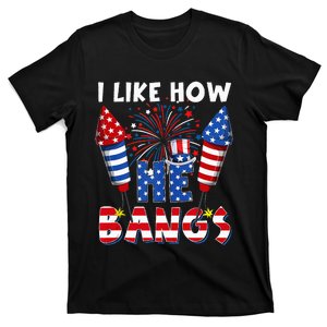 I Like How He Bangs Funny Couple 4th Of July Firecracker Tank Top T-Shirt