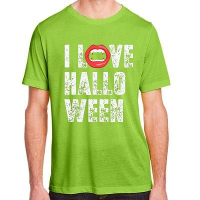 I Love Halloween Vampire Fangs Vampire Lover Adult ChromaSoft Performance T-Shirt