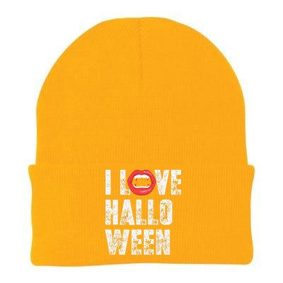 I Love Halloween Vampire Fangs Vampire Lover Knit Cap Winter Beanie