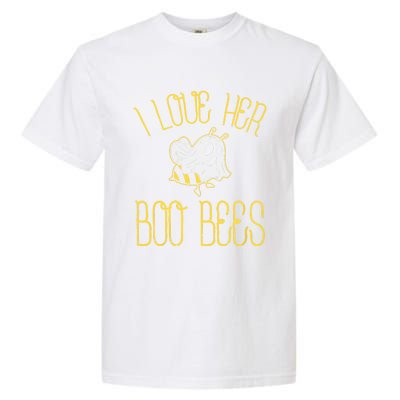 I Love Her Boo Bees Couples Halloween Adult Costume His Garment-Dyed Heavyweight T-Shirt