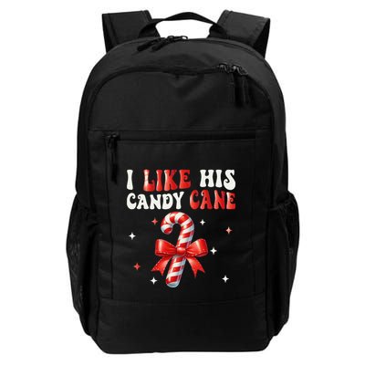 I Like His Candy Cane Funny Couples Matching Christmas Backpack