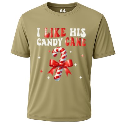I Like His Candy Cane Funny Couples Matching Christmas Performance Shirt
