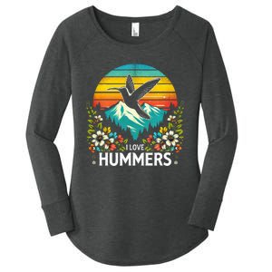 I Love Hummers Colibri Hummingbird Women's Perfect Tri Tunic Long Sleeve Shirt