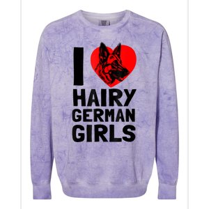 I Love Hairy German German Shepherd Edition Colorblast Crewneck Sweatshirt