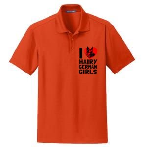 I Love Hairy German German Shepherd Edition Dry Zone Grid Polo