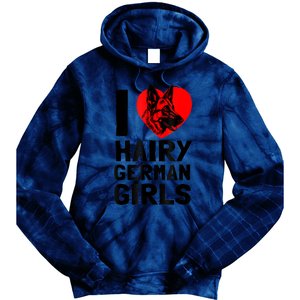 I Love Hairy German German Shepherd Edition Tie Dye Hoodie