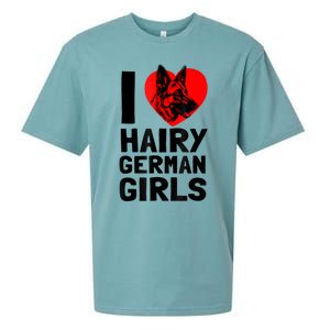 I Love Hairy German German Shepherd Edition Sueded Cloud Jersey T-Shirt