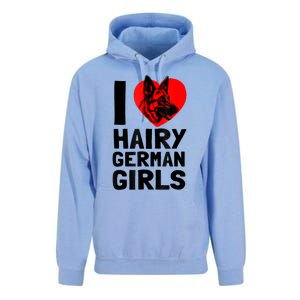 I Love Hairy German German Shepherd Edition Unisex Surf Hoodie