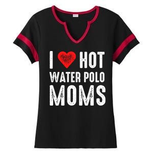 I Love Hot Water Polo Moms Gift Ladies Halftime Notch Neck Tee