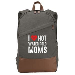 I Love Hot Water Polo Moms Gift Cotton Canvas Backpack