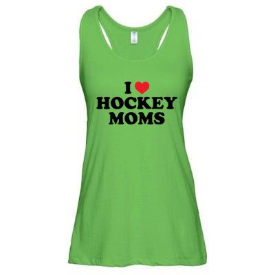 I Love Hockey Moms Funny Design Gift Ladies Essential Flowy Tank