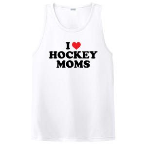 I Love Hockey Moms Funny Design Gift PosiCharge Competitor Tank