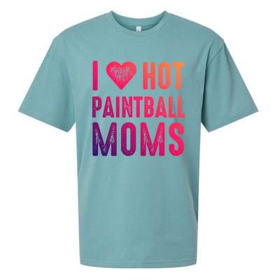 I Love Hot Paintball Moms Gift Sueded Cloud Jersey T-Shirt