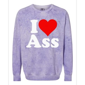 I Love Heart Ass Colorblast Crewneck Sweatshirt