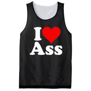 I Love Heart Ass Mesh Reversible Basketball Jersey Tank