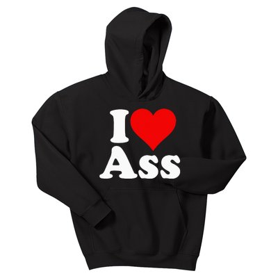 I Love Heart Ass Kids Hoodie