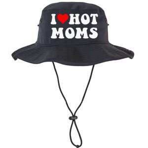 I Love Hot Moms I Heart Hot Moms Funny Legacy Cool Fit Booney Bucket Hat