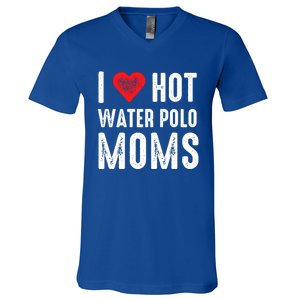 I Love Hot Water Polo Moms Cute Gift V-Neck T-Shirt