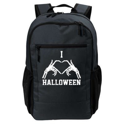 I Love Halloween Skeleton Heart Daily Commute Backpack