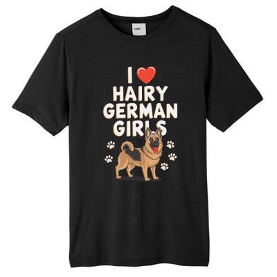 I Love Hairy German Tall Fusion ChromaSoft Performance T-Shirt