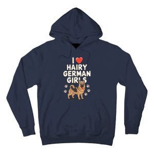 I Love Hairy German Tall Hoodie