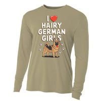 I Love Hairy German Cooling Performance Long Sleeve Crew