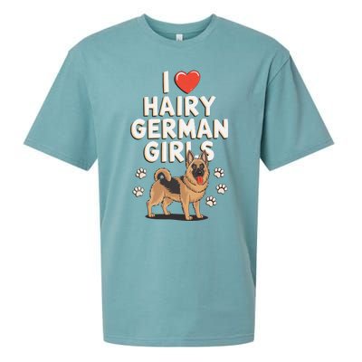 I Love Hairy German Sueded Cloud Jersey T-Shirt