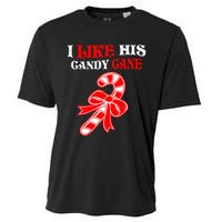 I Like His Candy Cane Funny Couples Matching Christmas Cooling Performance Crew T-Shirt