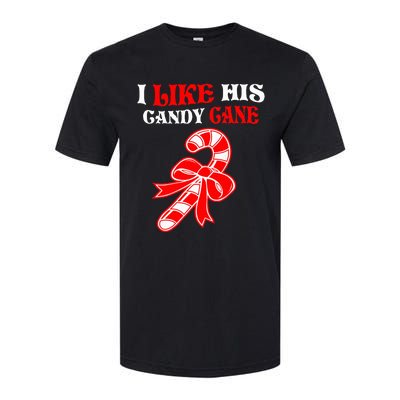 I Like His Candy Cane Funny Couples Matching Christmas Softstyle CVC T-Shirt