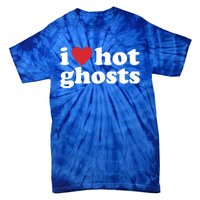 I Love Hot Ghosts Funny Halloween Costume Funny Gift Tie-Dye T-Shirt