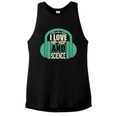 I Love Hip Hop And Science Ladies PosiCharge Tri-Blend Wicking Tank