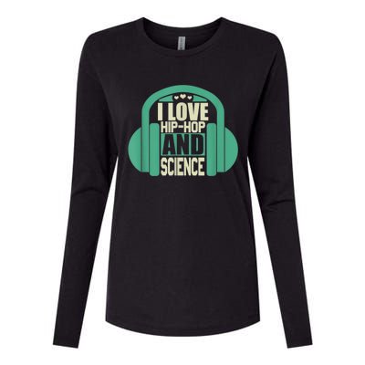 I Love Hip Hop And Science Womens Cotton Relaxed Long Sleeve T-Shirt