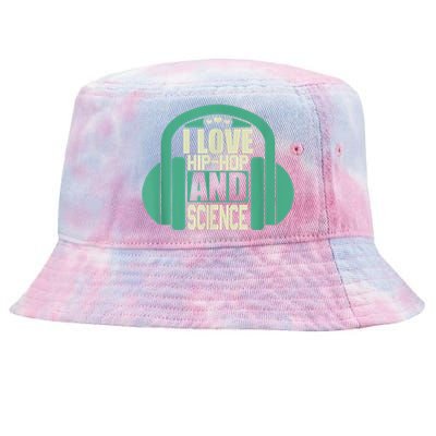 I Love Hip Hop And Science Tie-Dyed Bucket Hat