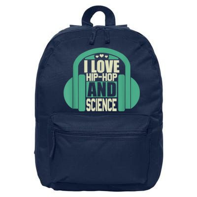 I Love Hip Hop And Science 16 in Basic Backpack