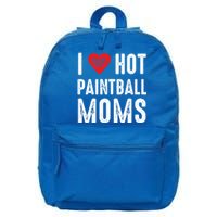 I Love Hot Paintball Moms Gift 16 in Basic Backpack