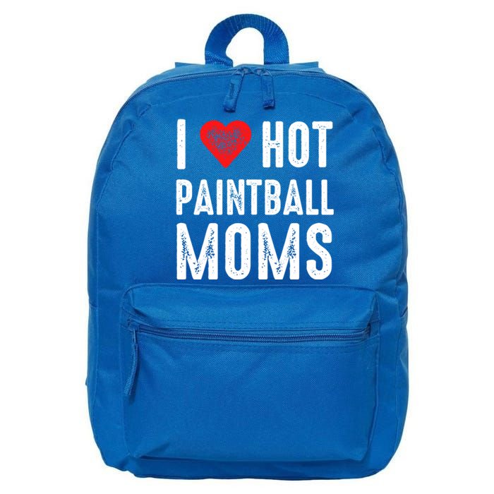 I Love Hot Paintball Moms Gift 16 in Basic Backpack