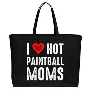 I Love Hot Paintball Moms Gift Cotton Canvas Jumbo Tote