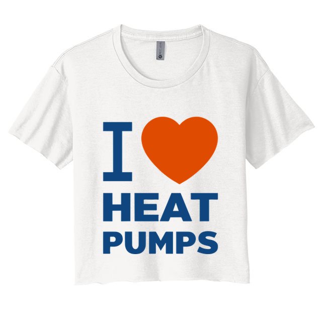 I Love Heat Pumps I Heart Heat Pumps Crop Top