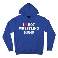 I Love Hot Wrestling Moms Groovy I Heart Hot Wrestling Moms  Hoodie