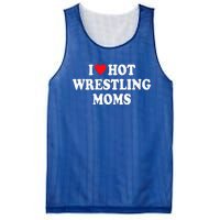 I Love Hot Wrestling Moms Groovy I Heart Hot Wrestling Moms  Mesh Reversible Basketball Jersey Tank