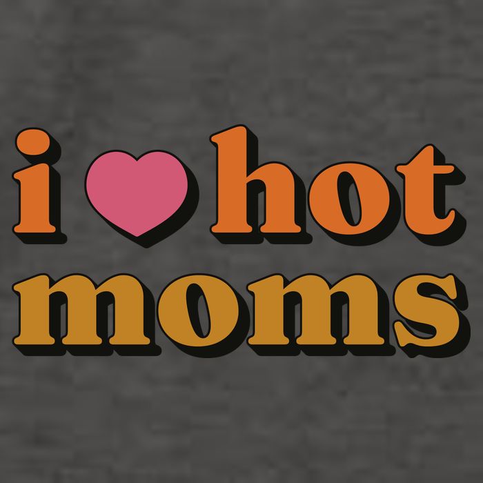 I Love Hot Moms Retro Vector Backpack