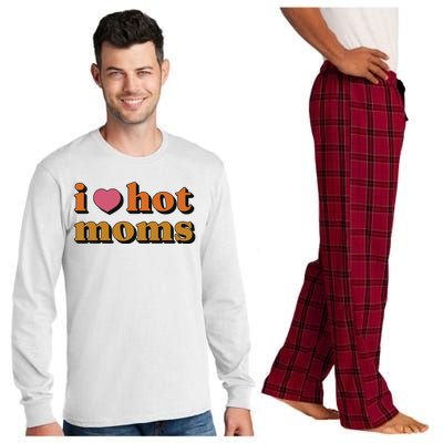 I Love Hot Moms Retro Long Sleeve Pajama Set